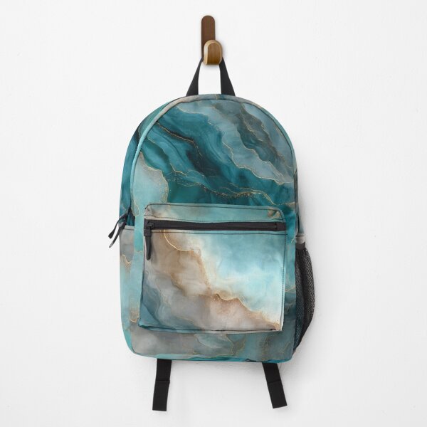 Item preview, Transformative Teal & Gold Agate – Color of the Year 2026 Abstract Marble designed and sold by Ewa Miller.
