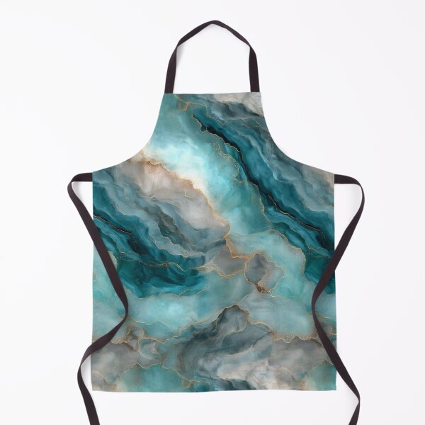 Item preview, Transformative Teal & Gold Agate – Color of the Year 2026 Abstract Marble designed and sold by Ewa Miller.