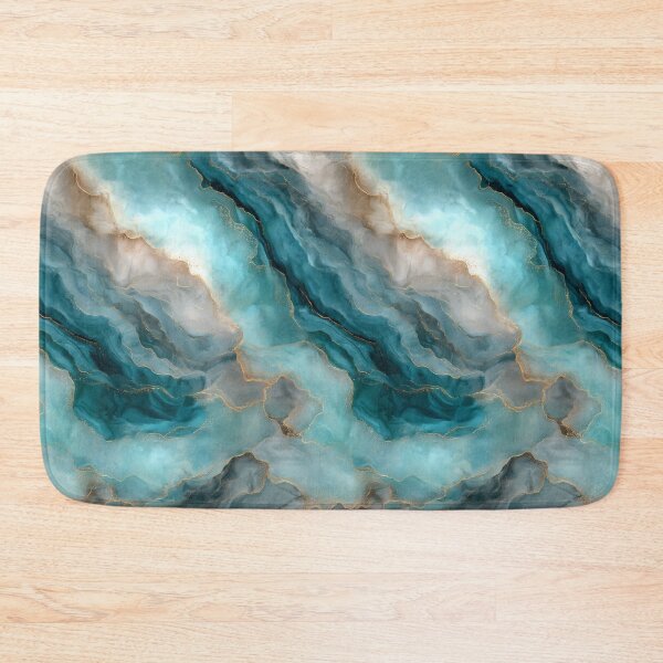 Item preview, Transformative Teal & Gold Agate – Color of the Year 2026 Abstract Marble designed and sold by Ewa Miller.
