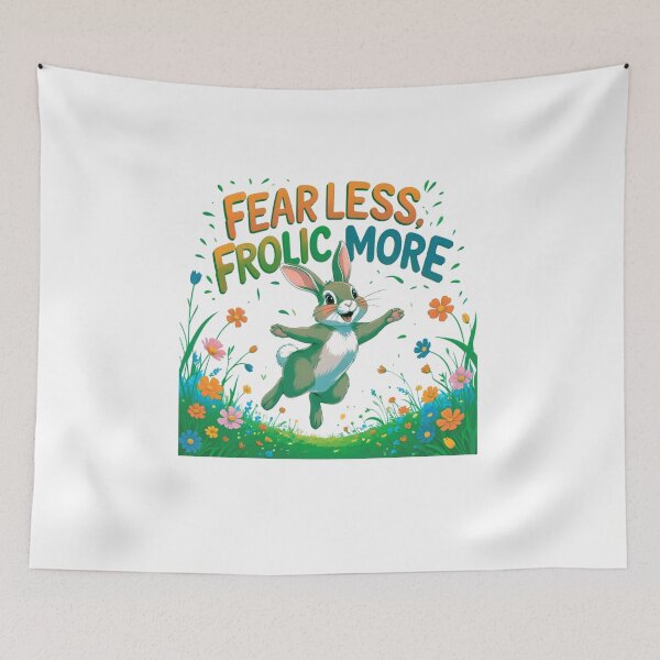 Item preview, Fear Less, Frolic More sticker art designed and sold by SloganSauce.