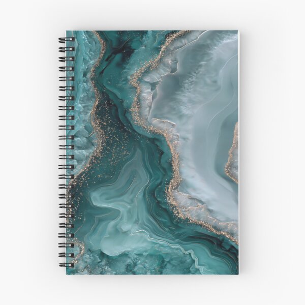 Item preview, Transformative Teal & Cloud Dancer – Color of the Year 2026 Abstract Marble designed and sold by Ewa Miller.
