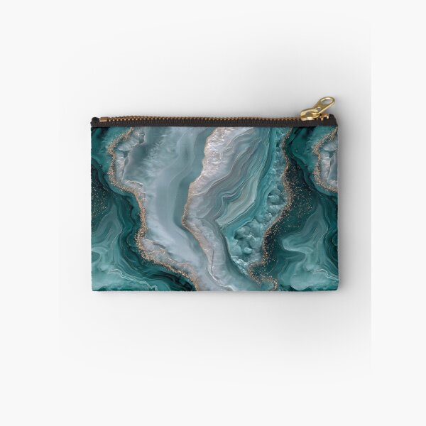 Item preview, Transformative Teal & Cloud Dancer – Color of the Year 2026 Abstract Marble designed and sold by Ewa Miller.