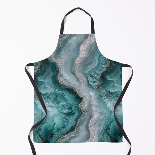 Item preview, Transformative Teal & Cloud Dancer – Color of the Year 2026 Abstract Marble designed and sold by Ewa Miller.