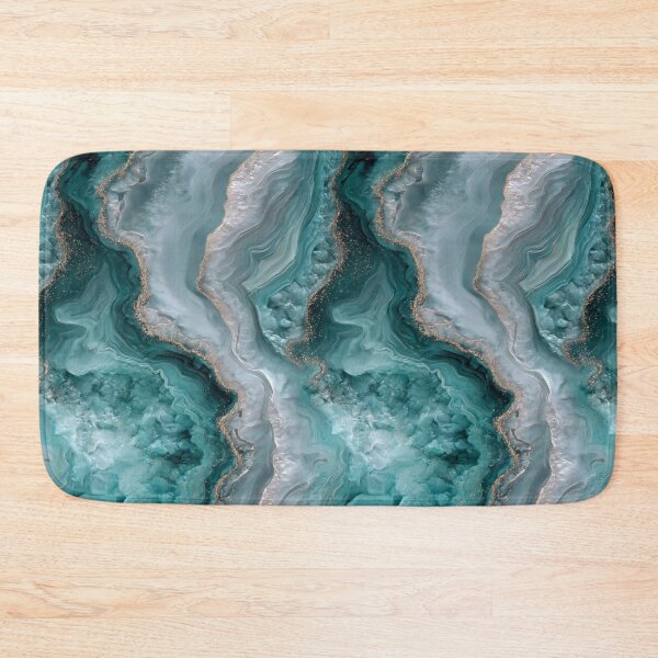 Item preview, Transformative Teal & Cloud Dancer – Color of the Year 2026 Abstract Marble designed and sold by Ewa Miller.