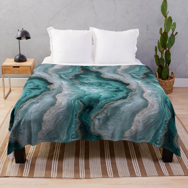 Item preview, Transformative Teal & Cloud Dancer – Color of the Year 2026 Abstract Marble designed and sold by Ewa Miller.