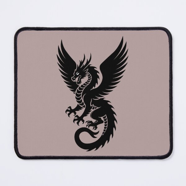 Item preview, Shadow Fury Dragon - Majestic Winged Beast Silhouette designed and sold by RyanBelandres.