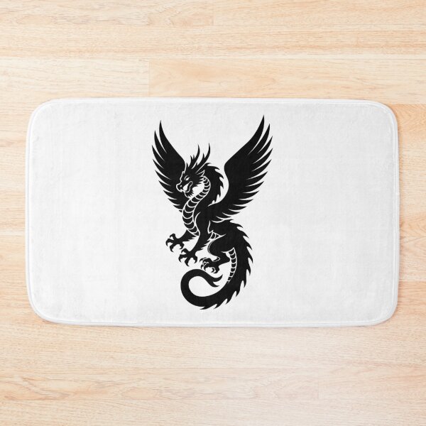 Item preview, Shadow Fury Dragon - Majestic Winged Beast Silhouette designed and sold by RyanBelandres.