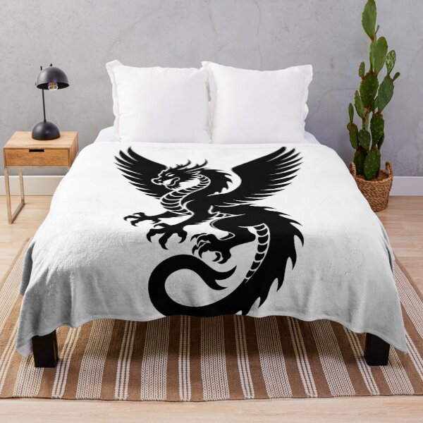 Item preview, Shadow Fury Dragon - Majestic Winged Beast Silhouette designed and sold by RyanBelandres.