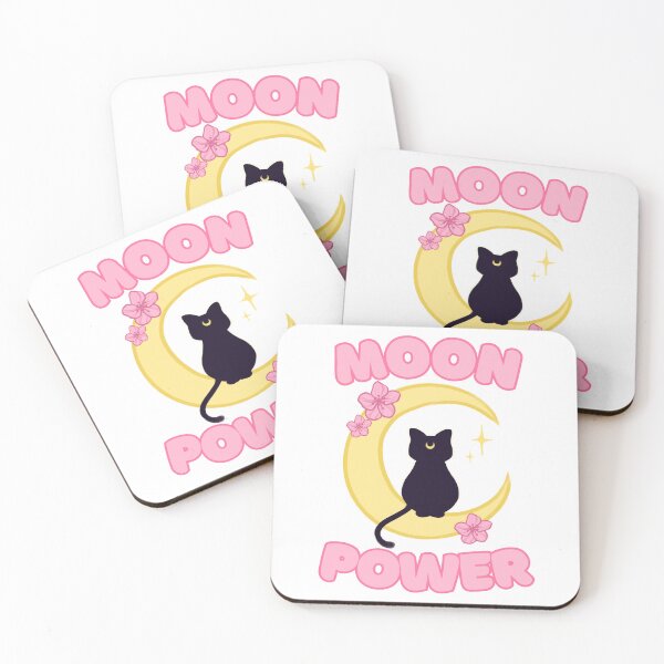 Item preview, Moon Power Black Cat Kawaii designed and sold by starbunnykawaii.