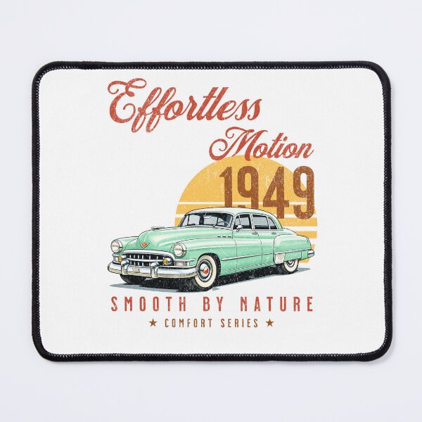 Item preview, Effortless Motion 1949 – Smooth by Nature | Vintage Classic Car Illustration designed and sold by RomeoSketches.