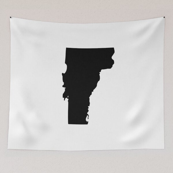 Item preview, Vermont Map Silhouette – Minimal Black designed and sold by Paper Drip.