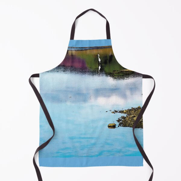 Item preview, Reflection of the sky on the Hyères salt marshes (Watercolor photo) designed and sold by Alan-David.