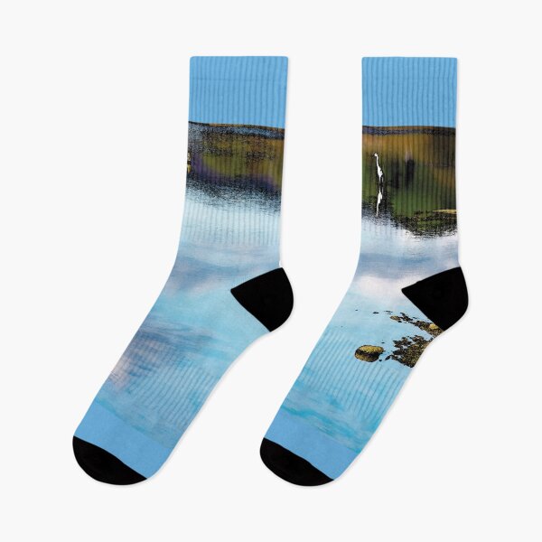 Item preview, Reflection of the sky on the Hyères salt marshes (Watercolor photo) designed and sold by Alan-David.