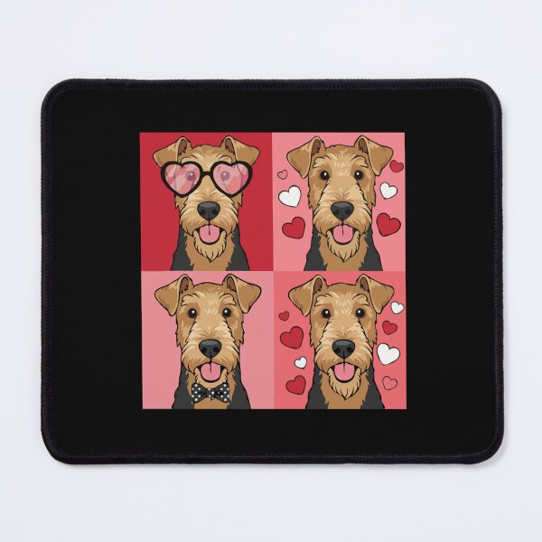 Item preview, Pop Art Valentine Airedale Terrier – Colorful Dog Lover designed and sold by The Real Life Symphony.