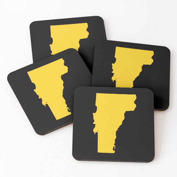 Item preview, Vermont Map Silhouette – Minimal Yellow designed and sold by Paper Drip.
