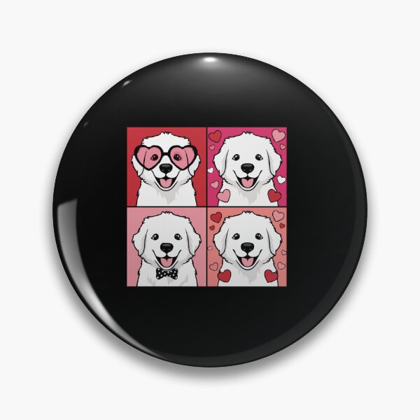 Item preview, Pop Art Valentine Great Pyrenees – Colorful Dog Lover designed and sold by The Real Life Symphony.