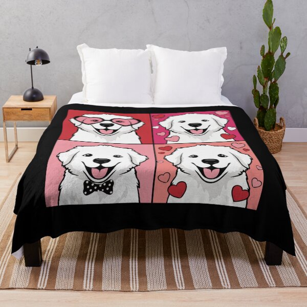 Item preview, Pop Art Valentine Great Pyrenees – Colorful Dog Lover designed and sold by The Real Life Symphony.