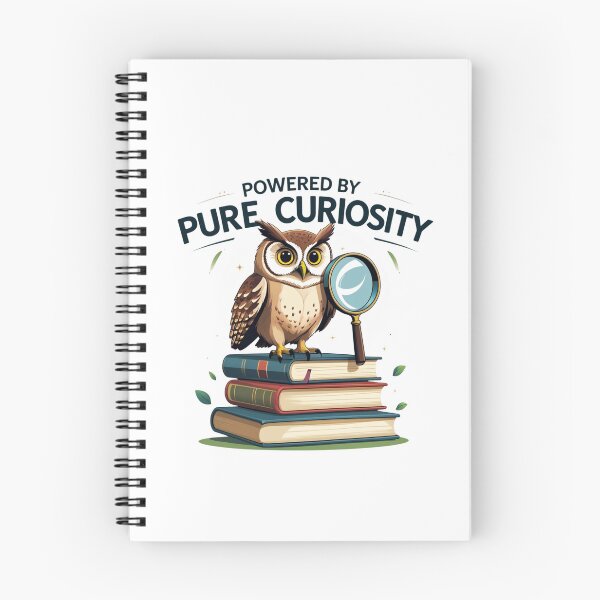 Item preview, Powered by Pure Curiosity owl art designed and sold by SloganSauce.