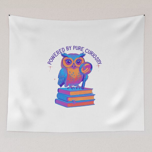 Item preview, Powered by Pure Curiosity cute animal design designed and sold by SloganSauce.