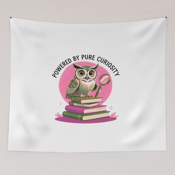 Item preview, Powered by Pure Curiosity sticker art designed and sold by SloganSauce.