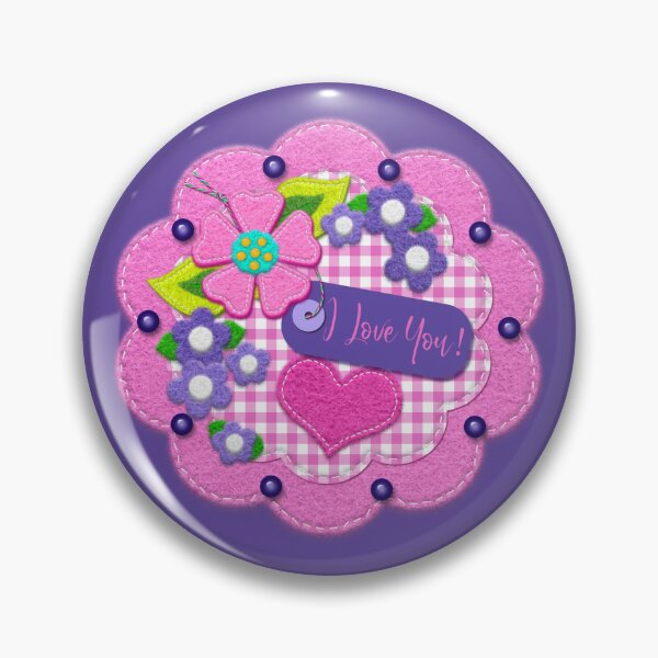 Item preview, Pink Felt Look Flowers Gingham Check Valentine's Day designed and sold by CheriesArt.