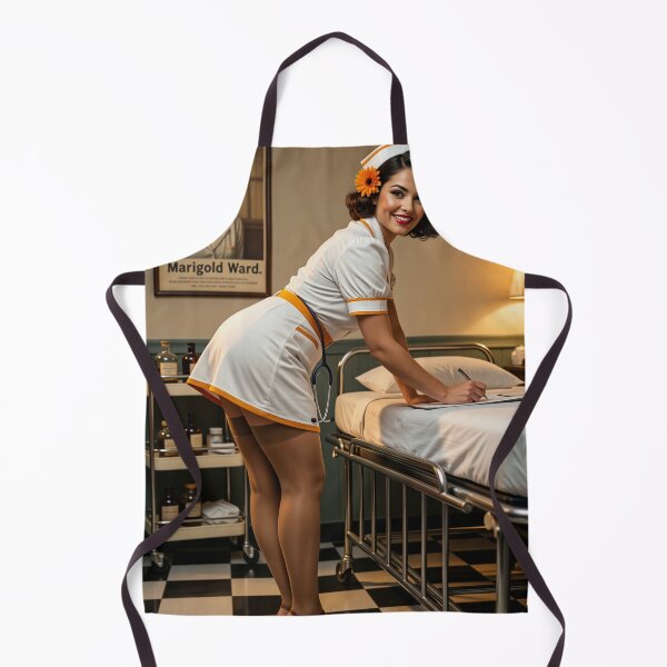 Item preview, Marigold Ward Pinup Nurse in Vintage Hospital designed and sold by CathryneDelamort.