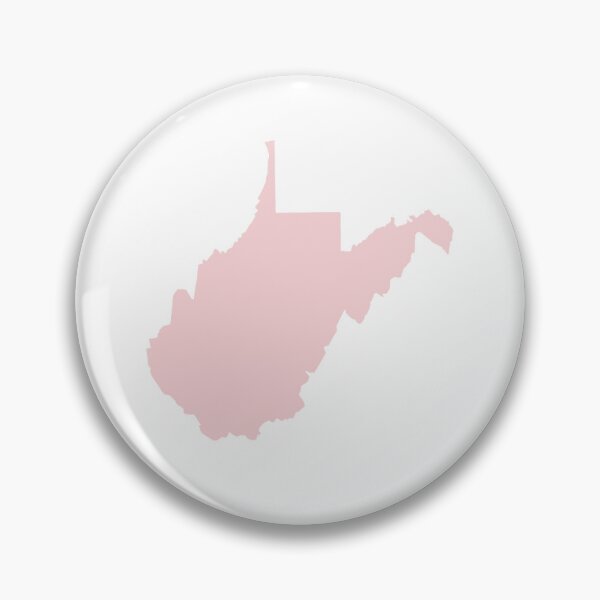 Artikelvorschau, West Virginia Kartensilhouette – Minimales Rosa entworfen und verkauft von Paper Drip.