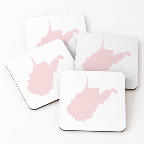 Item preview, West Virginia Map Silhouette – Minimal Pink designed and sold by Paper Drip.