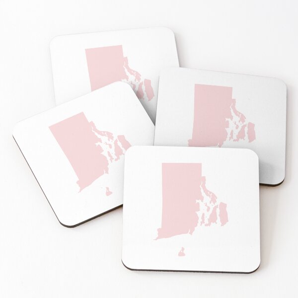 Item preview, Rhode Island Map Silhouette – Minimal Pink designed and sold by Paper Drip.