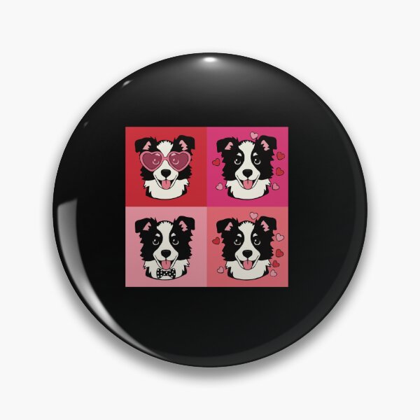 Item preview, Pop Art Valentine Border Collie – Colorful Dog Lover designed and sold by The Real Life Symphony.