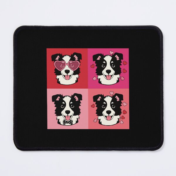 Item preview, Pop Art Valentine Border Collie – Colorful Dog Lover designed and sold by The Real Life Symphony.