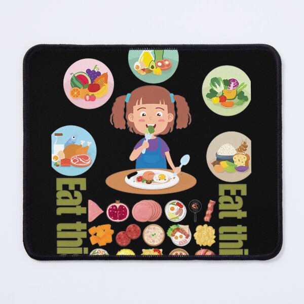 Item preview, Eat This Healthy Food Guide Cute Girl Nutrition Art. designed and sold by PhantomArtStore.