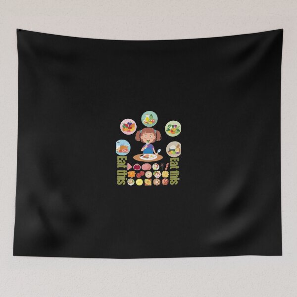 Item preview, Eat This Healthy Food Guide Cute Girl Nutrition Art. designed and sold by PhantomArtStore.