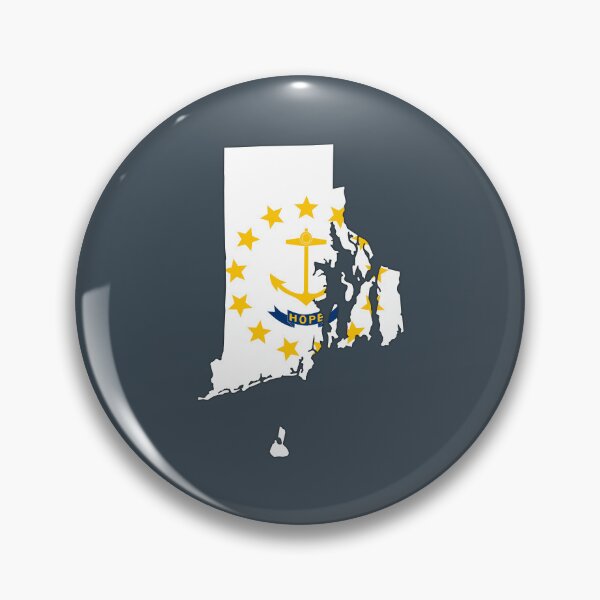 Item preview, Rhode Island State Map & Flag - Vintage Hope Anchor Design designed and sold by mashmosh.