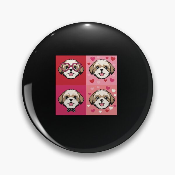 Item preview, Pop Art Valentine Shih Tzu – Colorful Dog Lover designed and sold by The Real Life Symphony.