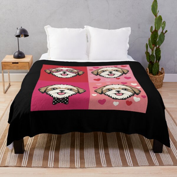 Item preview, Pop Art Valentine Shih Tzu – Colorful Dog Lover designed and sold by The Real Life Symphony.