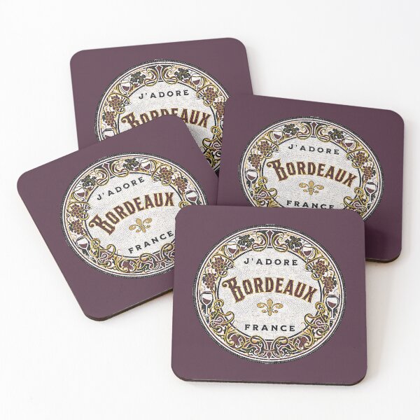 Item preview, J’adore Bordeaux — French Wine Mosaic Medallion | France designed and sold by FrancophileFun.