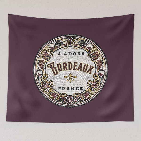 Item preview, J’adore Bordeaux — French Wine Mosaic Medallion | France designed and sold by FrancophileFun.
