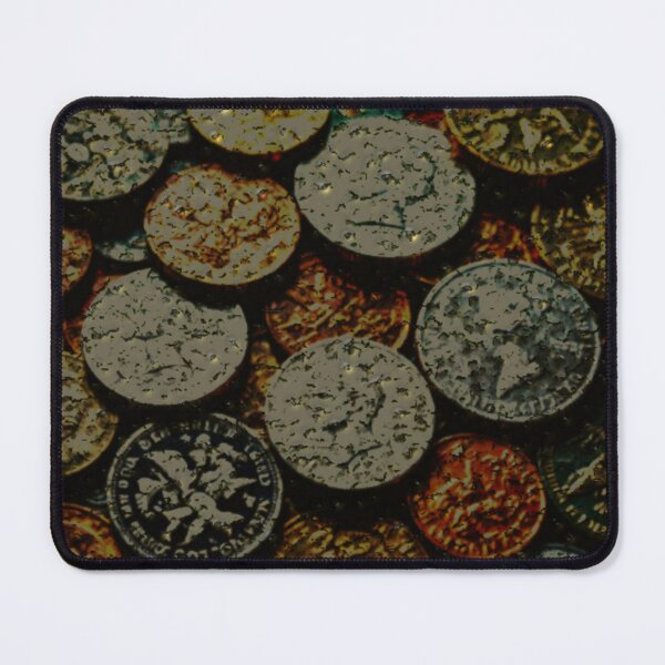 Item preview, coins enameled jewellery colorful geometric abstract design designed and sold by SmashingDeals.