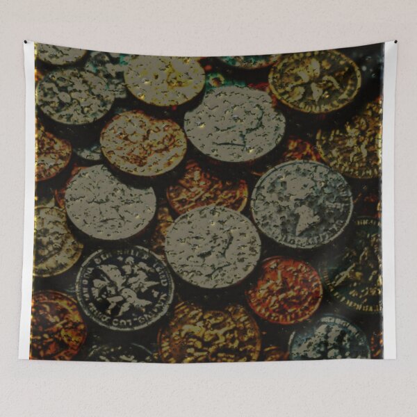 Item preview, coins enameled jewellery colorful geometric abstract design designed and sold by SmashingDeals.