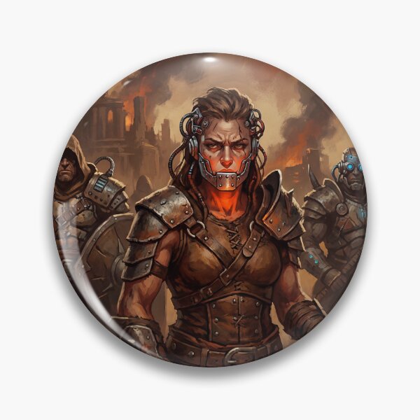 Item preview, Cyber Warrior Dungeon Command designed and sold by Vintage Designs +.