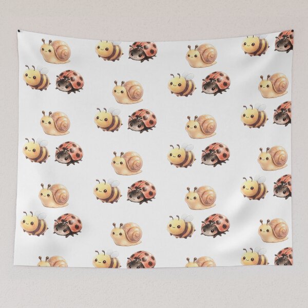 Item preview, “Cute Bug Trio – Bee, Snail & Ladybug designed and sold by amerikhan-animals.
