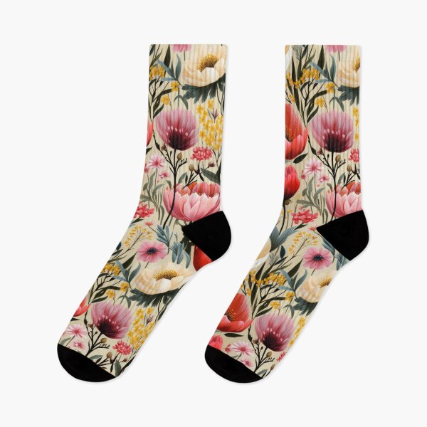 Item preview, Colorful flowers seamless pattern designed and sold by MiraCleAI.