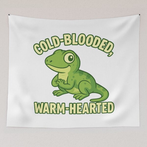 Item preview, Cold-Blooded, Warm-Hearted | Cute Reptile Funny Design designed and sold by storelibertys.