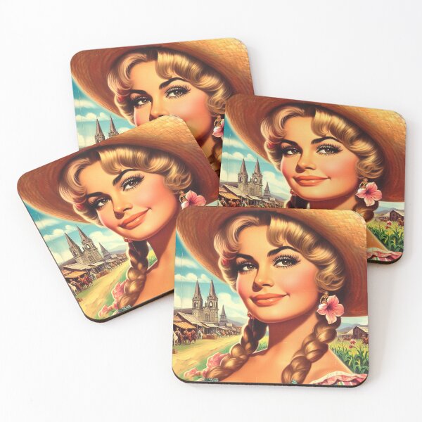 Item preview, Cute Vintage Farmer Woman designed and sold by PulpVintage.