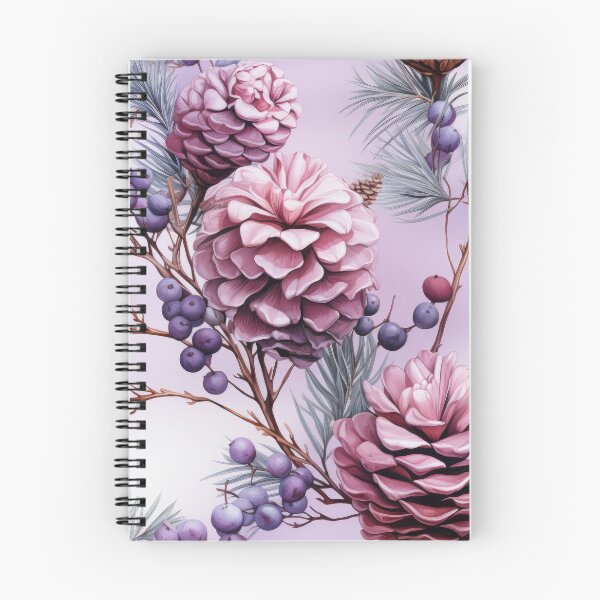 Item preview, Pastel purple pine cone seamless pattern designed and sold by MiraCleAI.