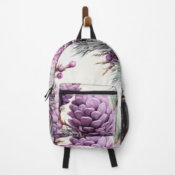 Item preview, Pastel purple pine cone seamless pattern designed and sold by MiraCleAI.