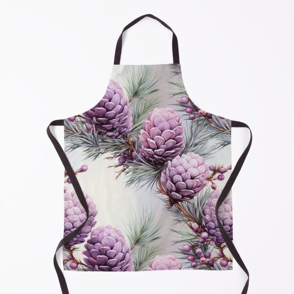 Item preview, Pastel purple pine cone seamless pattern designed and sold by MiraCleAI.