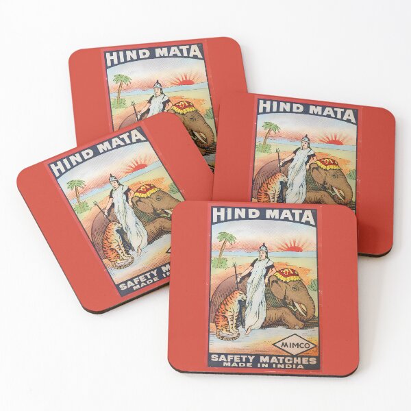 Item preview, Vintage Indian Matchbox Label Design – Hind Mata Safety Matches designed and sold by Glitterblix.