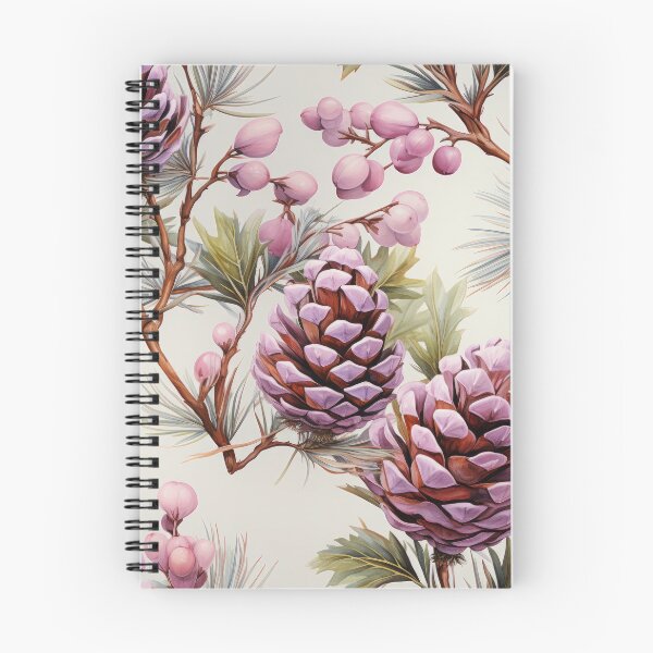 Item preview, Pastel purple pine cone seamless pattern designed and sold by MiraCleAI.
